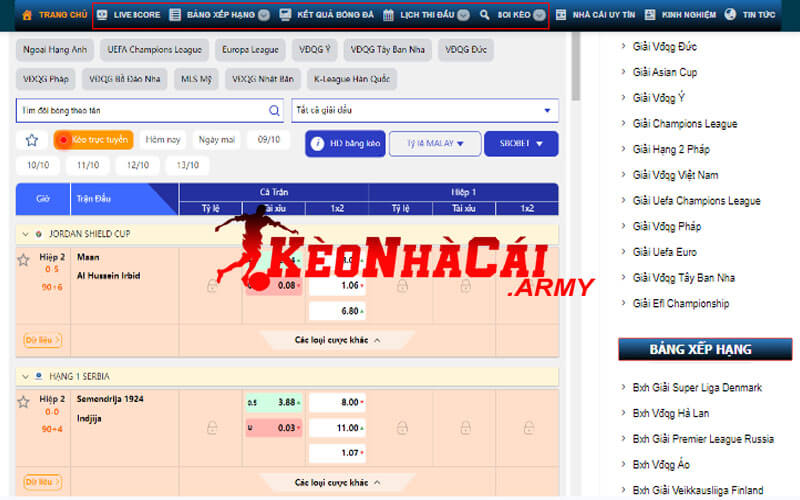 Những tính năng được tích hợp tại Keonhacai army